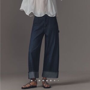 Pilcro Kayden Railroad Stripe Barrel Carpenter Jeans